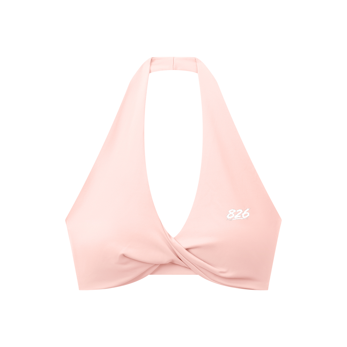 Women's Pleated Halter Sports Bra