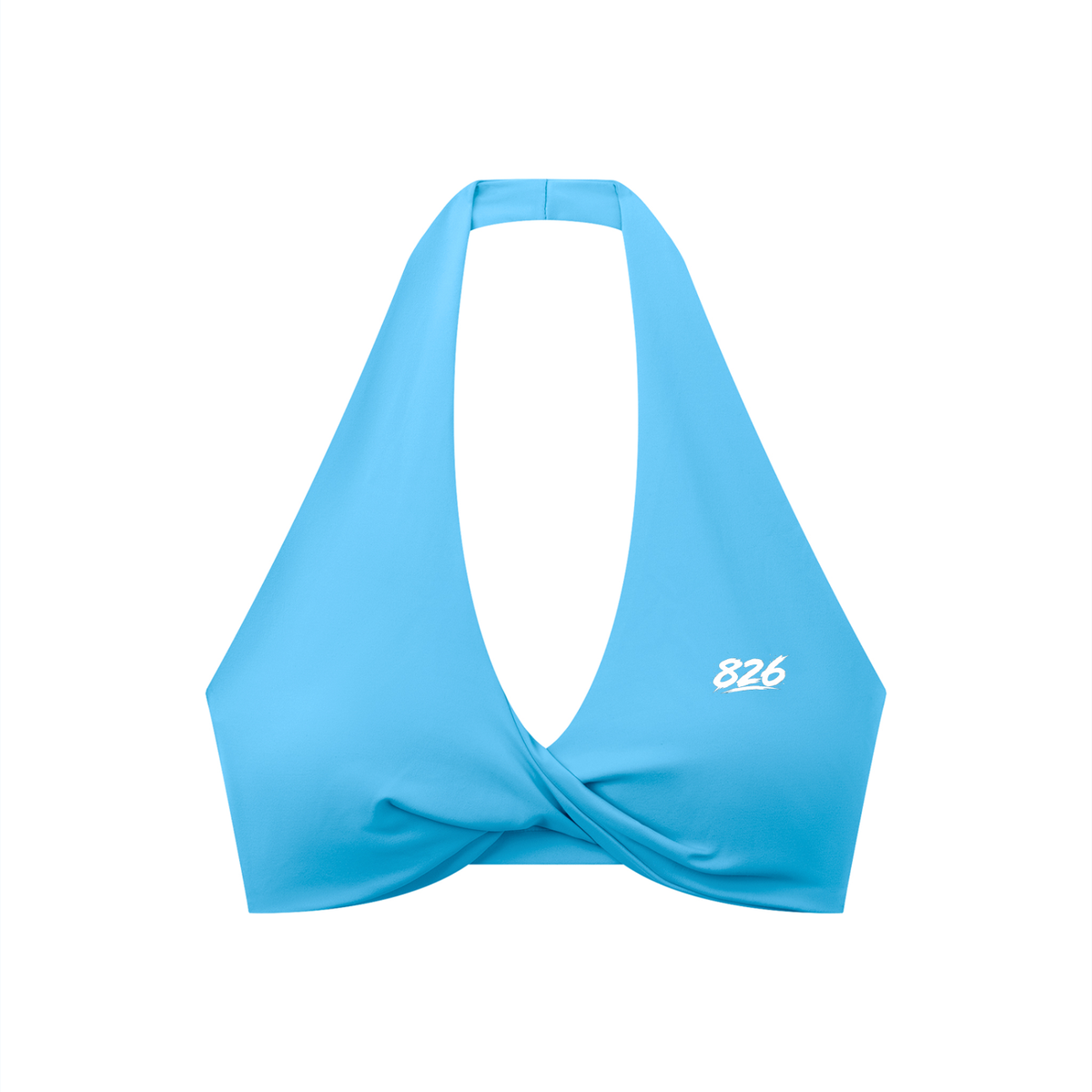 Women's Pleated Halter Sports Bra